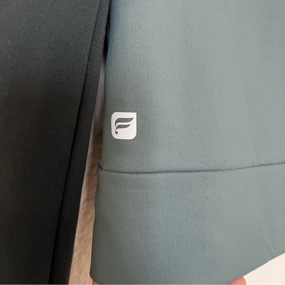 2/$30 FABLETICS Cleo Evergreen Jacket Performance Full Zip Grey & Green Size XS - Picture 12 of 15